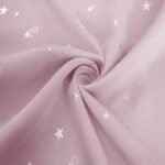 rideau occultant brighty rose avec etoiles brillantes pour chambre 654 1