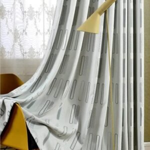 rideau occultant cantari gris en coton et polyester decoratif 100 x 722 1