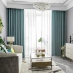rideau occultant cavan bleu pour une ambiance zen dans votre interieur 294 1
