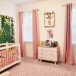 rideau occultant coa rose poudre pour chambre de fille ou bebe 130 213 1
