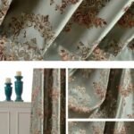 rideau occultant gudena avec motifs floraux et hauteur en bande 963 1