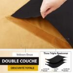 rideau occultant jaune moutarde velvetine pour des nuits reposantes 672 1