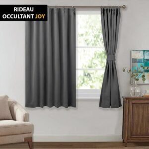 rideau occultant joy gris fonce pour une obscurite parfaite 100 x 460 1