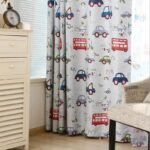 rideau occultant juncal pour chambre denfant avec motif vehicules 194 1