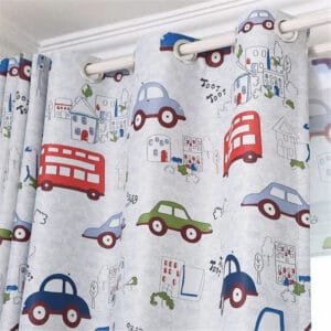 Rideau Occultant Juncal Pour Chambre D’enfant Avec Motif Véhicules
