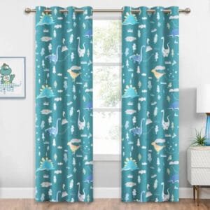 Rideau Occultant Junko Vert Canard Pour Des Nuits Paisibles - 100 x 110 / œillets