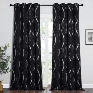 rideau occultant karmoy noir avec motifs argentes elegants 100 x 739 1
