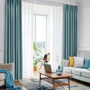 rideau occultant kross bleu doux et efficace pour bloquer 310 1