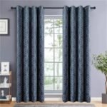 rideau occultant lakvi noir bleu avec motif elegant et opacite 712 1
