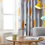 Rideau Occultant Laune Jaune Avec Motifs Végétaux élégants