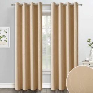 rideau occultant mysen creme avec fils argentes 256 1