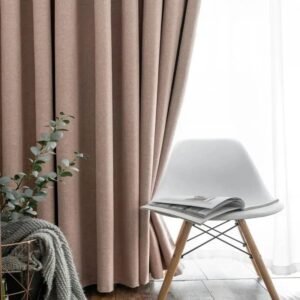 rideau occultant namsen saumon pour baies vitrees et grandes fenetres 289 1