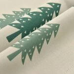 rideau occultant navesti a motifs canadiens en vert et cafe 332 1
