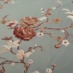 rideau occultant ocreza gris perle brode de roses elegantes 100 x 459 1