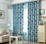 rideau occultant paroo bleu pour enfant avec motifs voitures 100 x 964 1