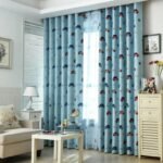 Rideau Occultant Paroo Bleu Pour Enfant Avec Motifs Voitures
