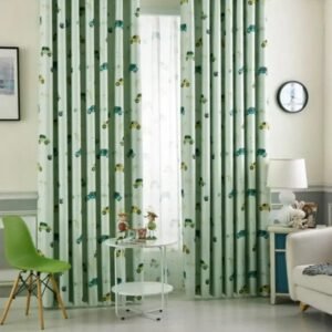 rideau occultant paroo vert avec autos mignonnes pour chambre denfant 848 1