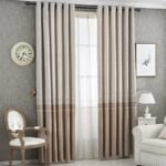 rideau occultant ribetat en coton pour une decoration elegante 100 124 1