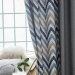 rideau occultant rinnan en toile avec motifs chevrons elegants 287 1