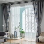 rideau occultant rinnan en toile avec motifs chevrons elegants 371 1