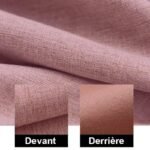 rideau occultant rose pale avec hauteur bande sur mesure 150 x 250 794 1