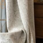 rideau occultant sagan blanc casse avec broderies vegetales 825 1