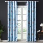 rideau occultant staro bleu ciel pour chambre de bebe 100 x 160 301 1