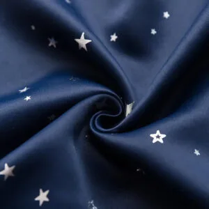 Rideau Occultant Tana Bleu Nuit Avec étoiles Scintillantes - 100 x 200 / œillets