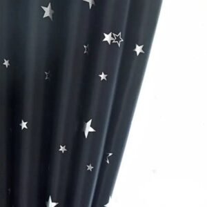 rideau occultant tana noir avec etoiles argentees confort optimal 749 1