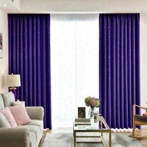 Rideau Occultant Tana Violet Pour Des Nuits Paisibles Et Sombres