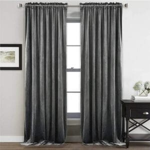 Rideau Occultant Thermique Luxury Gris Foncé Pour Un Intérieur Apaisant - 100 x 150 / œillets