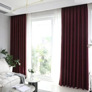 Rideau Occultant Tisto Lie-de-vin Avec Hauteur Bande Sur-mesure 3 Rideau Occultant Tisto Lie-de-vin Avec Hauteur Bande Sur-mesure - 100 x 130 / œillets