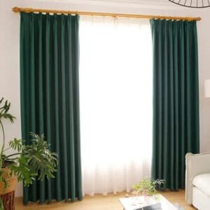 Rideau Occultant Tisto Vert Pour Un Sommeil Paisible Et élégant - 100 x 130 / œillets