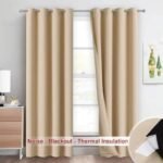 rideau occultant tornid 100 occultation velcro demontable beige 322 1
