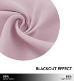 rideau occultant tornid 100 occultation velcro demontable rose 254 1