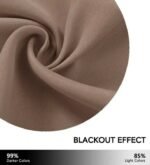 rideau occultant tornid 100 occultation velcro demontable taupe 488 1