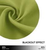 rideau occultant tornid 100 occultation velcro demontable vert 722 1