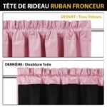 rideau occultant velvetine rose pour des nuits paisibles et lumineuses 571 1