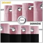 rideau occultant velvetine rose pour des nuits paisibles et lumineuses 685 1