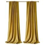 rideau ocre occultant nelly pour une elegance discrete 175 1