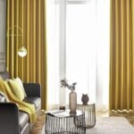 rideau ocre occultant nelly pour une elegance discrete 636 1