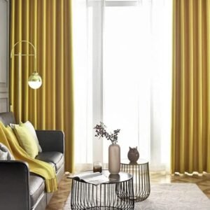 rideau ocre occultant nelly pour une elegance discrete 636 1