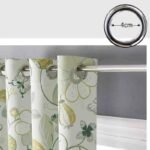 rideau odda avec motifs floraux et papillons hauteur bande 431 1