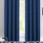 Rideau Pallas En Hauteur Bande, Motif étoilé Sur Fond Bleu Nuit