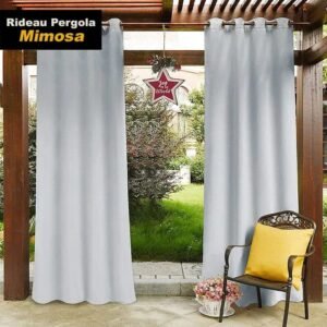 rideau pergola mimosa blanc pour ombrage sur mesure et protection 331 1