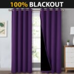 Rideau Phonique Intimity Violet 12db Pour Une Isolation Optimale - 105 x 160 / œillets