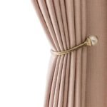 rideau rose poudre elegant pour un espace de vie apaisant oeillets 739 1