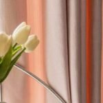 rideau rose poudre elegant pour un espace de vie apaisant oeillets 795 1