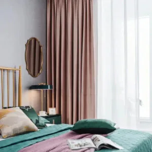 Rideau Rose Saumon: élégance Et Douceur Pour Votre Chambre - Oeillets / L100cm x H250cm