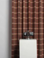 Rideau Rouge à Carreaux Vintage Pour Une Ambiance Cosy Chaleureuse